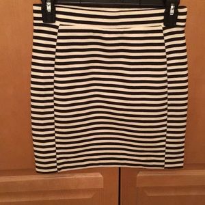 Madewell skirt black & white striped